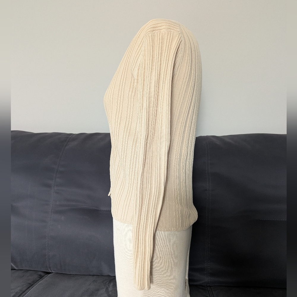 Philosophy Ribbed Button Up Cardigan - Picture 5 of 12